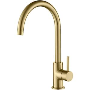 Lowa Single Handle Sink Bar Faucet in Brushed Gold