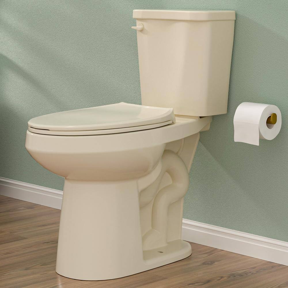Reviews for HOMLYLINK 19 in. Tall 2Piece Toilet 1.28 GPF Single Flush