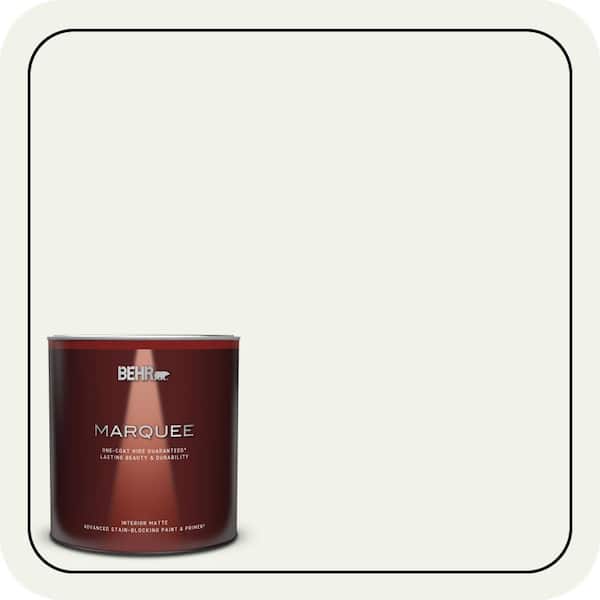 BEHR MARQUEE 1 qt. #BWC-05 Quiet Whisper Matte Interior Paint & Primer