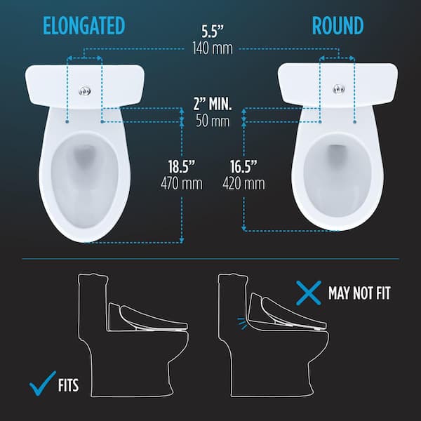 TOTO C5 Washlet Electric Heated Bidet Toilet Seat for Elongated Toilet in  Cotton White SW3084#01 - The Home Depot