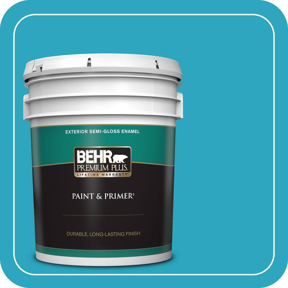 5 gal. #MQ4-52 Gulf Waters Semi-Gloss Enamel Exterior Paint & Primer price history on PriceWatchPro