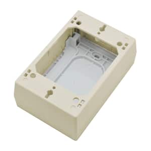 Wiremold Non Metallic Wire Series 1-3/4 in. Raceway Device Box, Ivory