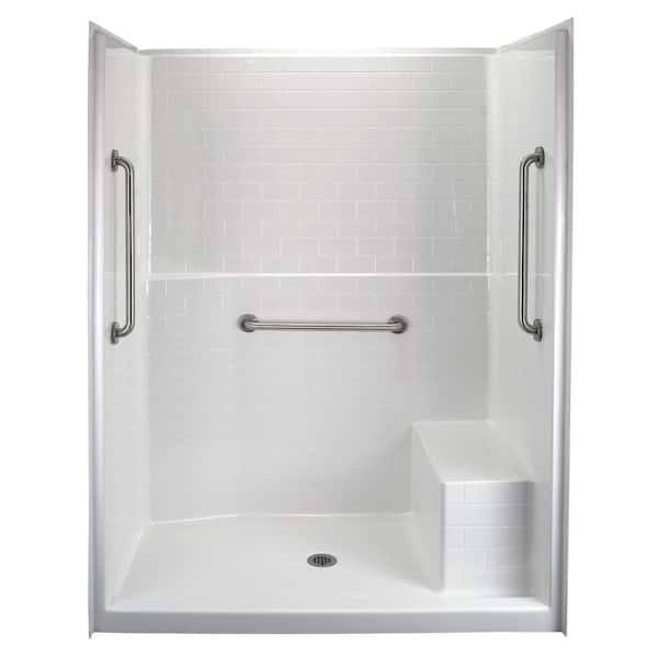 Piece Subway Tile Shower Stall, Tiled Shower Stalls Pictures