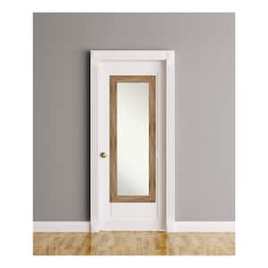 Large Rectangle Distressed Brown Beveled Glass Modern Mirror (53.5 in. H x 19.5 in. W)