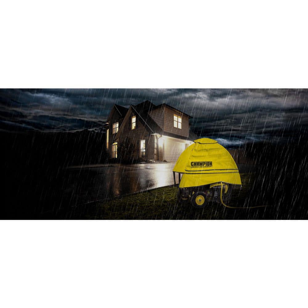 Large Yellow Vinyl Severe Weather Generator Cover