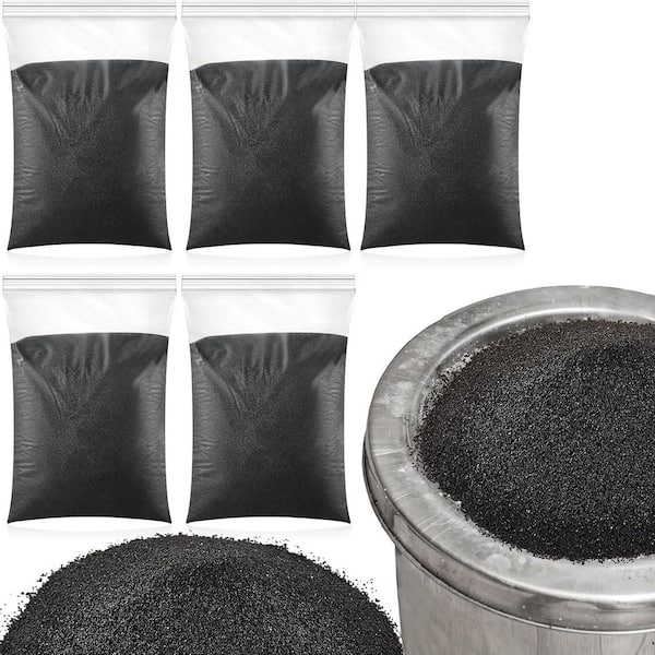 SenQWFa 10.65 lb. Black Silica Sand for Indoor and Outdoor Fireplace, Arts Crafts, Gardening and Landscape, 5-Pack