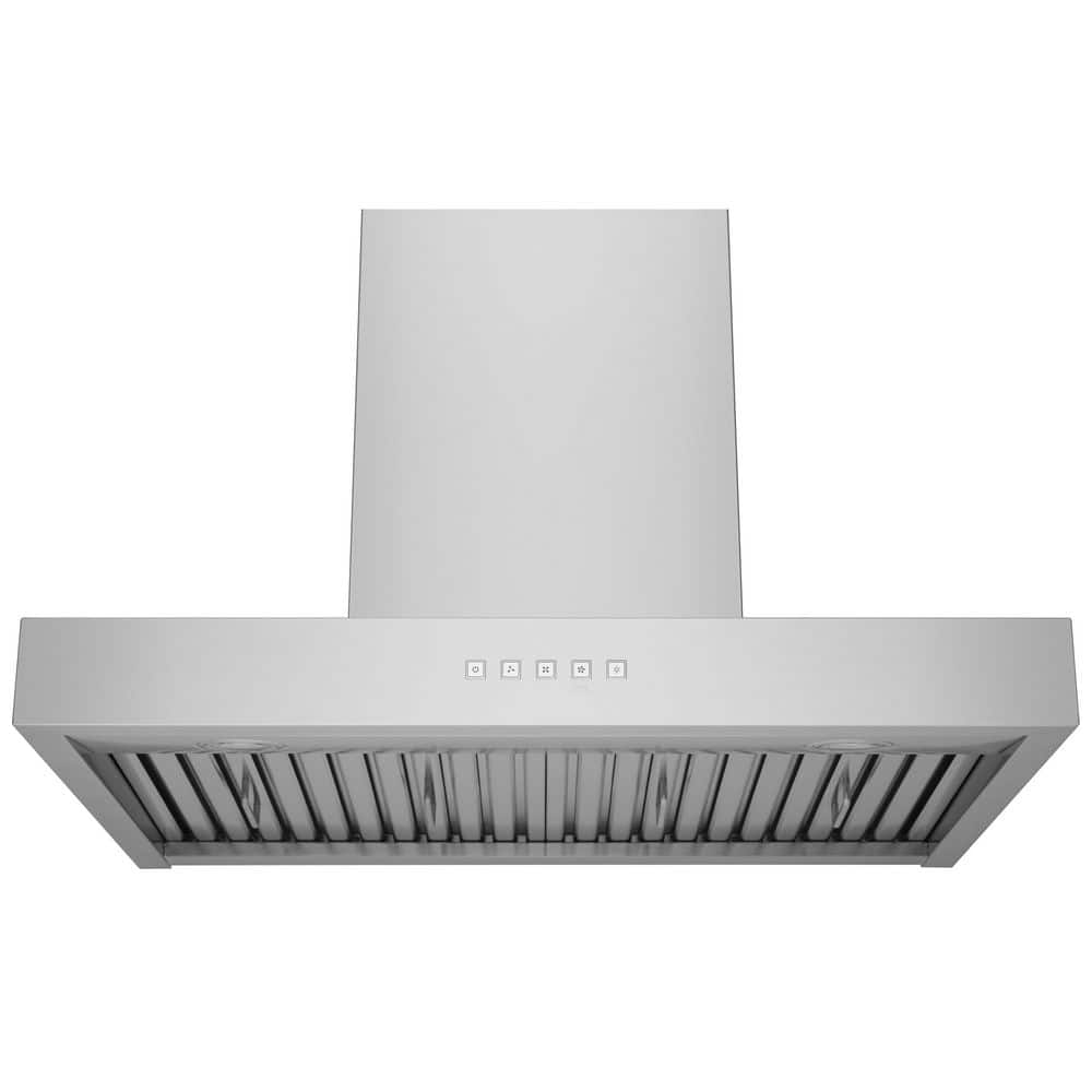 Contemporary 30 in. Convertible Wall Mount Range Hood with Low Noise Operation and Heavy Duty Filter in Stainless Steel