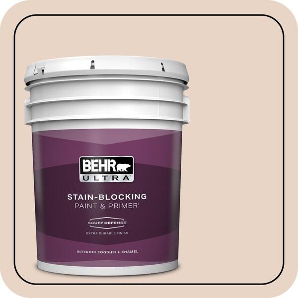 BEHR ULTRA 5 gal. #MQ3-37 Soft Shoe Extra Durable Eggshell Enamel Interior Paint & Primer