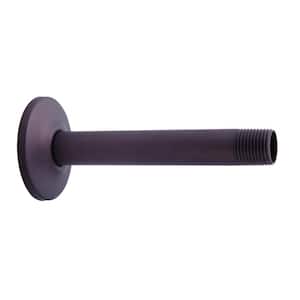 6 in. Straight Shower Arm with Flange in Oil Rubbed Bronze