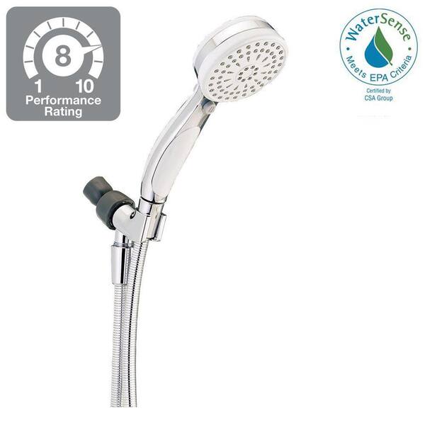ActivTouch 9-Spray 3.8 in. Single Wall Mount Handheld Shower Head in White ActivTouch 9-Spray 3.8 in. Single Wall Mount Handheld Shower Head in White