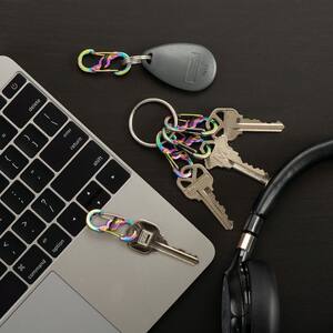 Lot De 5 Mousquetons S-Biner MicroLock Nite Ize En Acier Inoxydable Noir - Sécurité à Verrouillage Rotatif Pour Clés Et Petits Objets