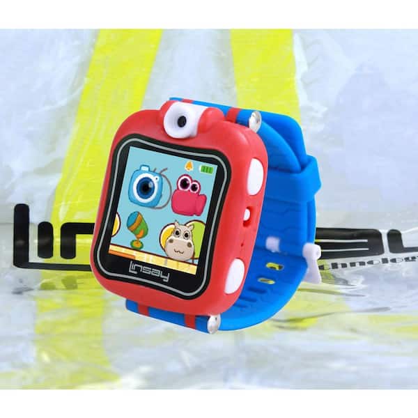 1.5 in. Smart Watch Kids Cam Selfie with Bag Pack, Blue