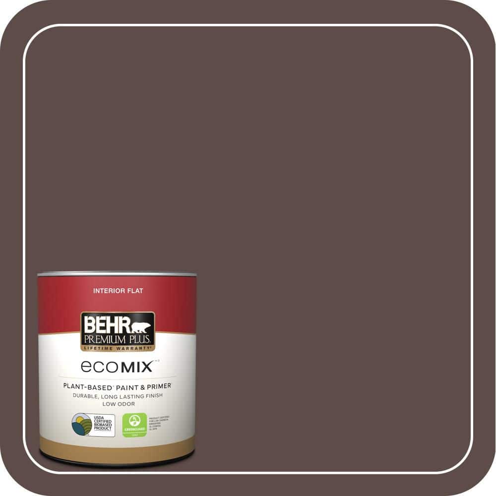1 qt. #PPH-74 Espresso Coffee Flat EcoMix Plant-Based Interior Paint & Primer price history on PriceWatchPro
