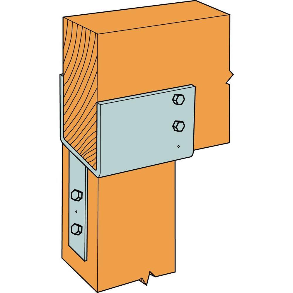 Simpson End Part Simpson Strong-Tie 4 in. x 6 in. 7-Gauge End Column Cap 5602008 - The ...