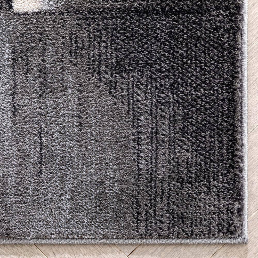 Modern Geometric Gold Synthetic 8' x 10' Easy-Care Area Rug