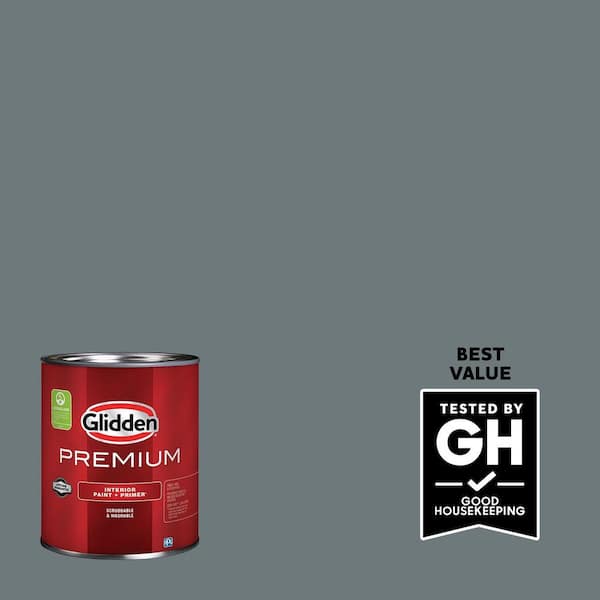 Glidden Premium 1 qt. PPG1036-6 Phantom Semi-Gloss Interior Latex Paint