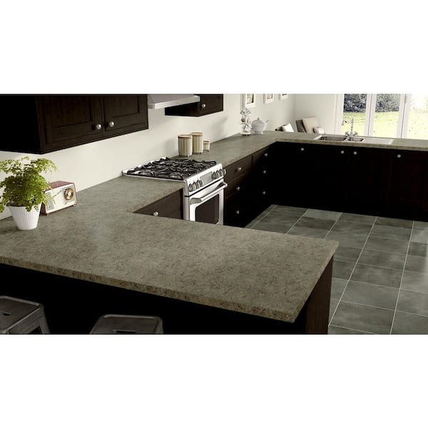 4 ft. x 8 ft. Laminate Sheet in Golden Juparana with Premium Quarry Finish