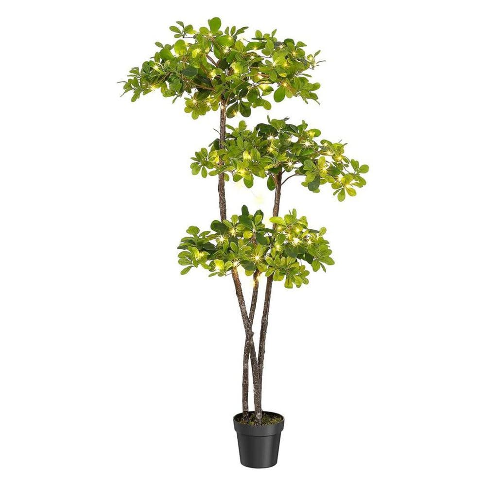 6 FT Artificial Olive Tree Indoor,Pre Potted Faux Tree with 101 Lighted Tree,Fake Tree for Home Decor price history on PriceWatchPro
