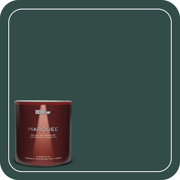 BEHR MARQUEE 1 qt. #ECC-51-3 Hidden Forest Matte Interior Paint & Primer