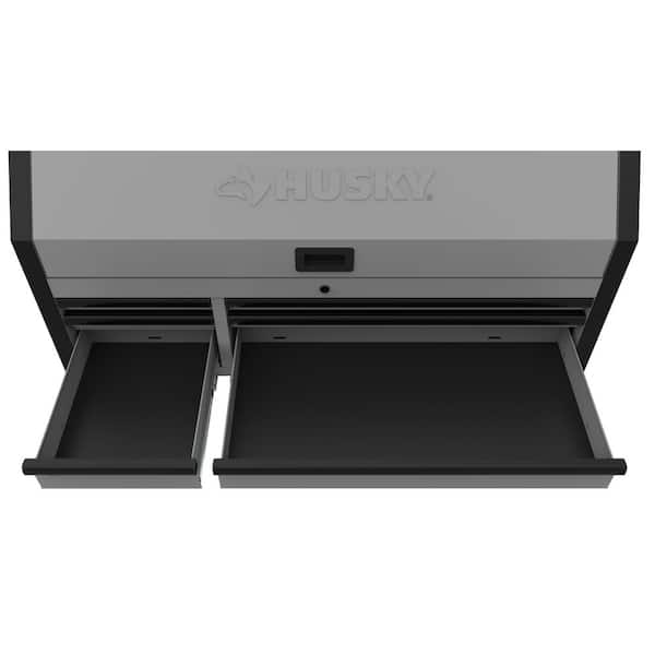 Husky Heavy-Duty 52 in. W x 20 in. D 6-Drawer Matte Gray Steel Top