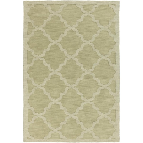Livabliss Central Moss 5 ft. x 7 ft. 6 in. Trellis Area Rug