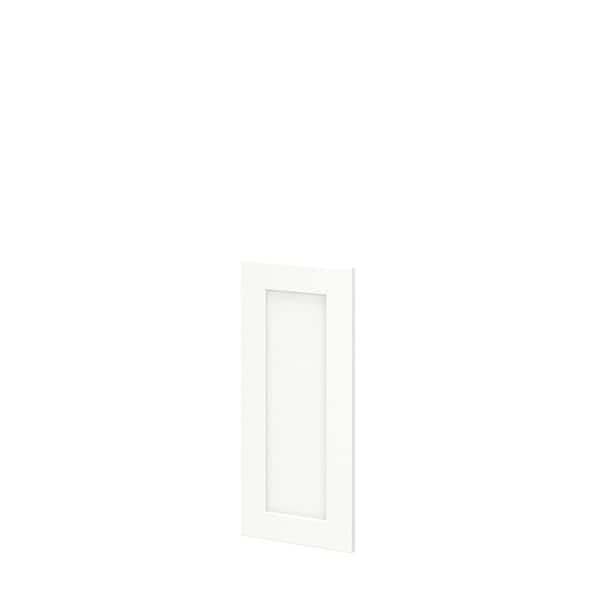 SIMPLY WOODMARK PRO Shaker Partial Overlay 9.88 in. W. x 22.4 in. H Decorative Door Wall End Panel in Linen White