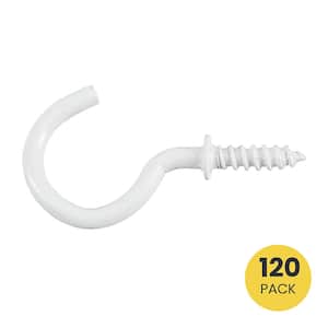 7/8 in. White Cup Hook (120-Pack)
