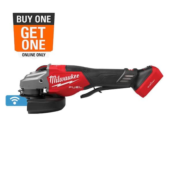 M18 FUEL ONE-KEY 18V Lithium-Ion Brushless Cordless 4-1/2 in./6 in. Variable Speed Braking Grinder w/Paddle Switch