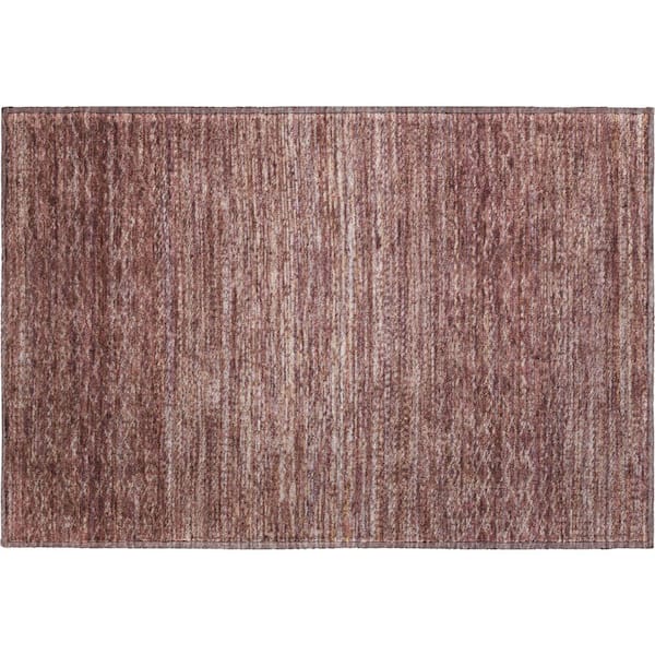 Mayfield Premium Machine Washable Abstract AMF2150 Merlot 2 ft. x 3 ft. Accent Rug