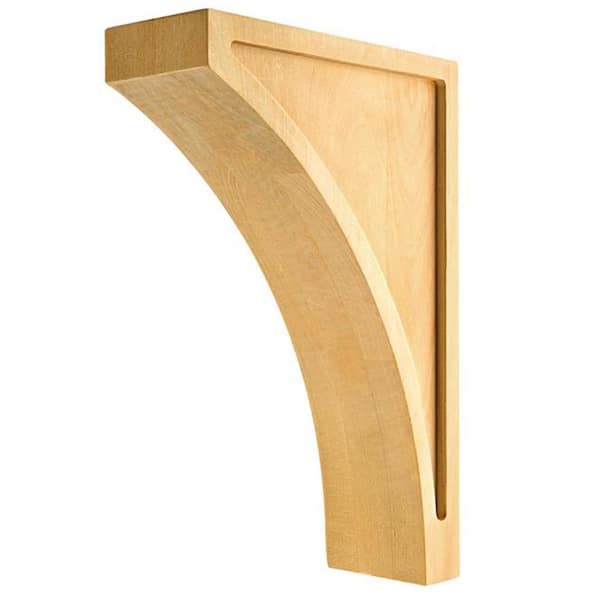Alexandria Moulding 3 in. x 12 in. x 8 in. Hardwood Corbel