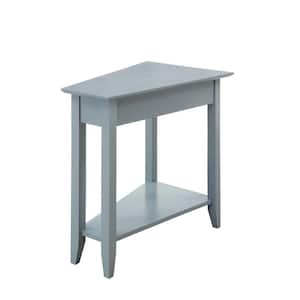 American Heritage Gray Wedge End Table