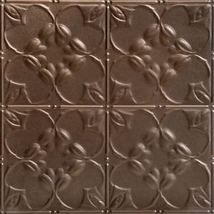 Lilac Bronze 2 ft. x 2 ft. Decorative Nail Up Tin Ceiling Tile (24 sq. ft. /Case)