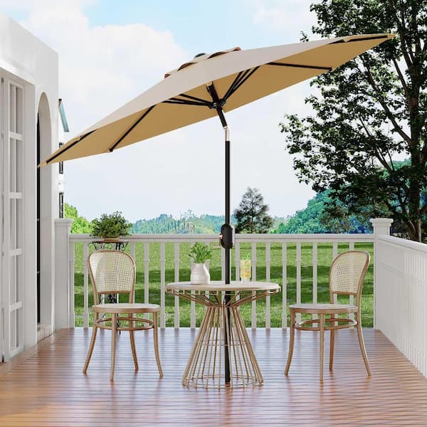 driscol tan patio umbrella Cantilever Inspired by the packable nature of 1800s campaign Tan - Patio Umbrellas -