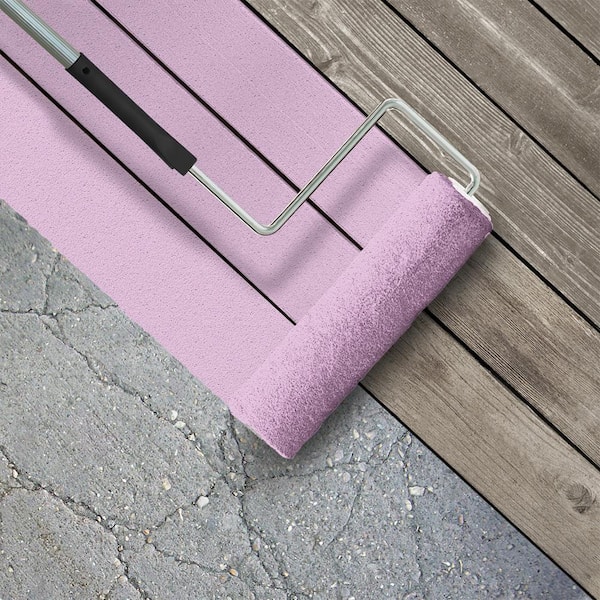 1 gal. #P110-2 Girl Talk Textured Low-Lustre Enamel Interior/Exterior Porch and Patio Anti-Slip Floor Paint