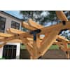 OWT Ornamental Wood Ties OWT Lite Laredo Sunset 12-Gauge Black Galvanized Steel 4 in. T-Tie Plate Wood Connector Kit with Hex Cap Nuts 56666