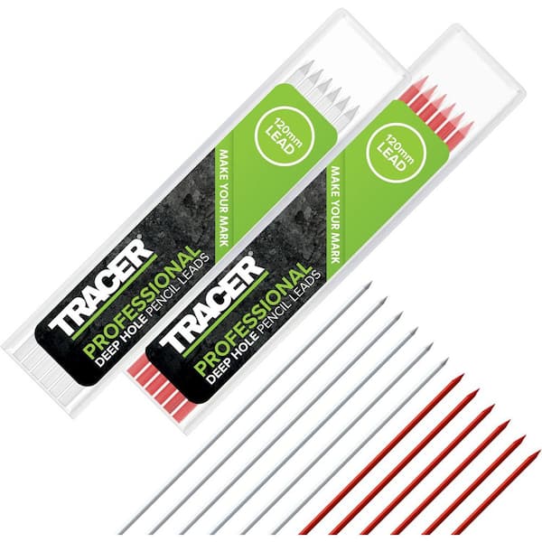 Red and White 2.8 mm Replacement Leads (12-Piece)