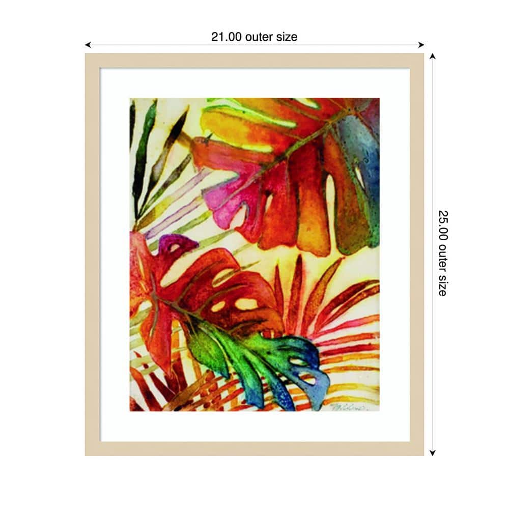 Tropic Botanicals I Svelte Natural Framed Graphic Art Print