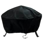 36 in. Black Durable Weather-Resistant Round Fire Pit Cover