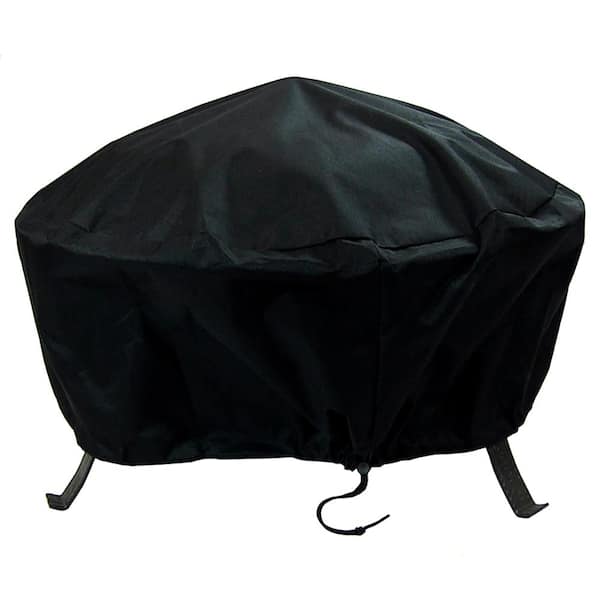 Sunnydaze 30 in. Black Durable Weather-Resistant Round Fire Pit Cover