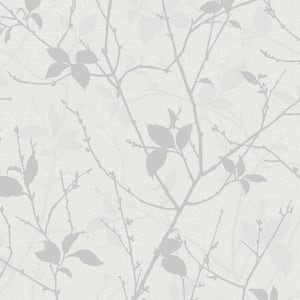 Boutique Belle White and Silver Wallpaper Sample