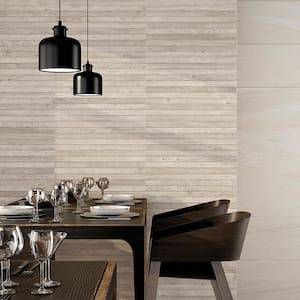 Vancouver White 13 in. x 25 in. Glazed Porcelain Decorative Wall Tile (10.76 sq. ft./case)