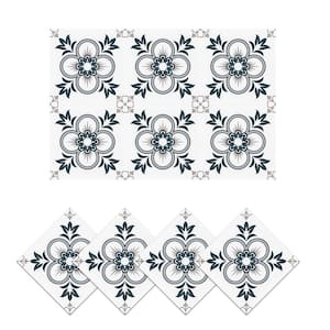 12 in. x 12 in. Vinyl Peel and Stick Backsplash Tile Stickers, Multi-Colored Wall Tile for Kitchen (10 sq. ft./ 10-Pack)