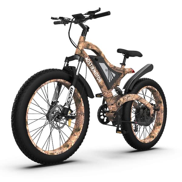 Zeus & Ruta 26 in.1500W Electric Bike 48V 15AH Removable Lithium Battery EBike Mountain Bicycle