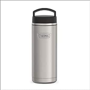 24 oz. Silver Stainless Steel Insulated Water Bottle 1 Piece with Screw Top