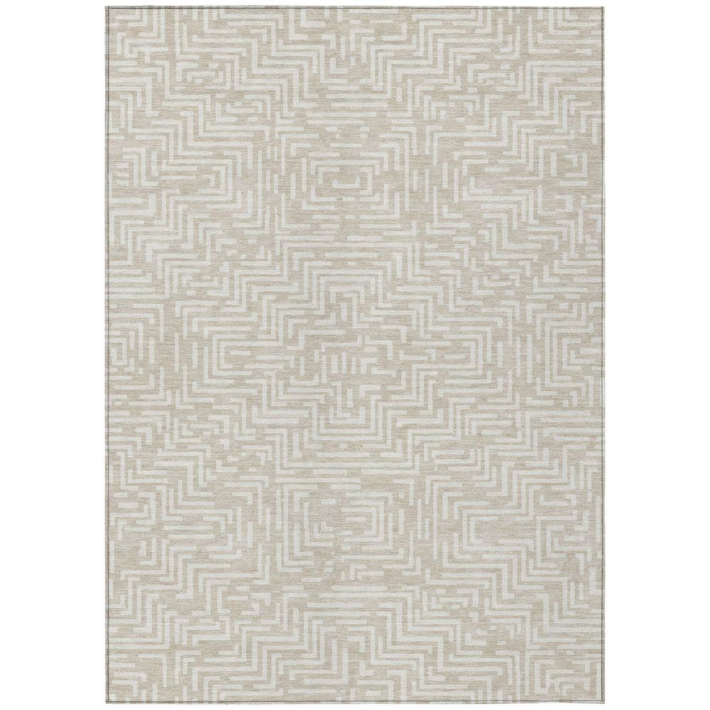 Chantille Machine Washable Indoor/Outdoor Abstract ACN2664 Beige 10 ft. x 14 ft. Area Rug price history on PriceWatchPro