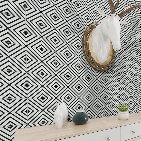 MSI Modena 8 in. x 8 in. Matte Porcelain Encaustic Floor and Wall