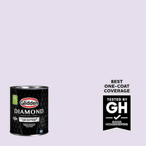 Glidden Diamond 1 qt. PPG1176-2 Orchid Lane Flat Interior Paint with Primer