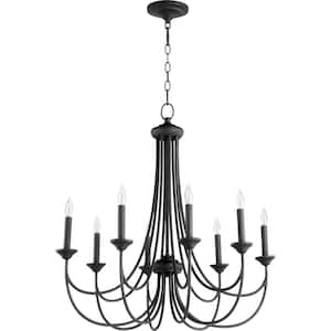 Brooks 8-Light Black Chandelier