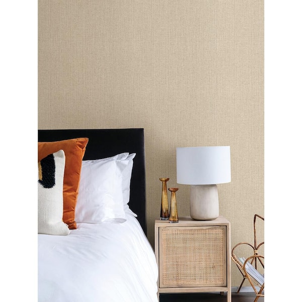 Hoshi Beige Woven Vinyl Wallpaper Roll