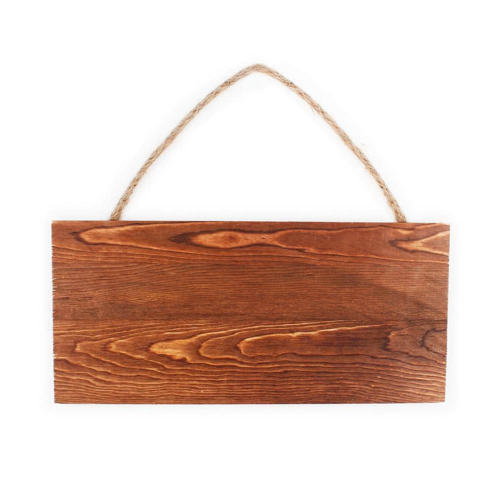 ArtSkills Project Craft Hanging Barnwood Plank Blank Plaque for Signs and Decor, Dark Wood Frame